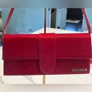 ❤️Jacquemus Le Bambino Flap Shoulder Bag | Red Pony Hair | New w/o Tags❤️